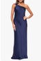 One-Shoulder Satin Gown