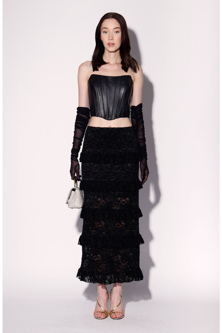 Paige Skirt, Main, color, Black Lace
