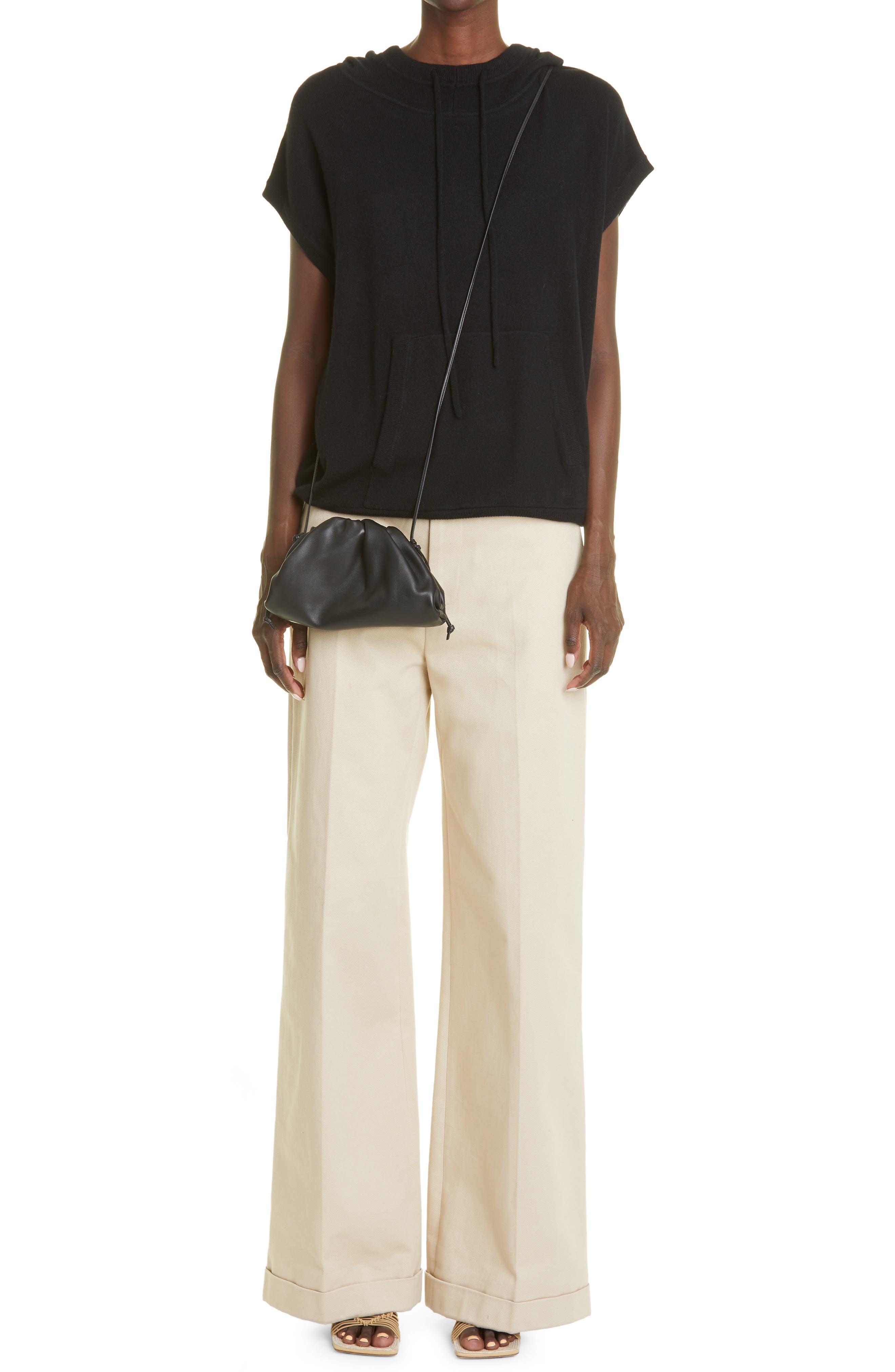 Bottega Veneta The Mini Pouch Calfskin Leather Crossbody Bag, Alternate, color, 