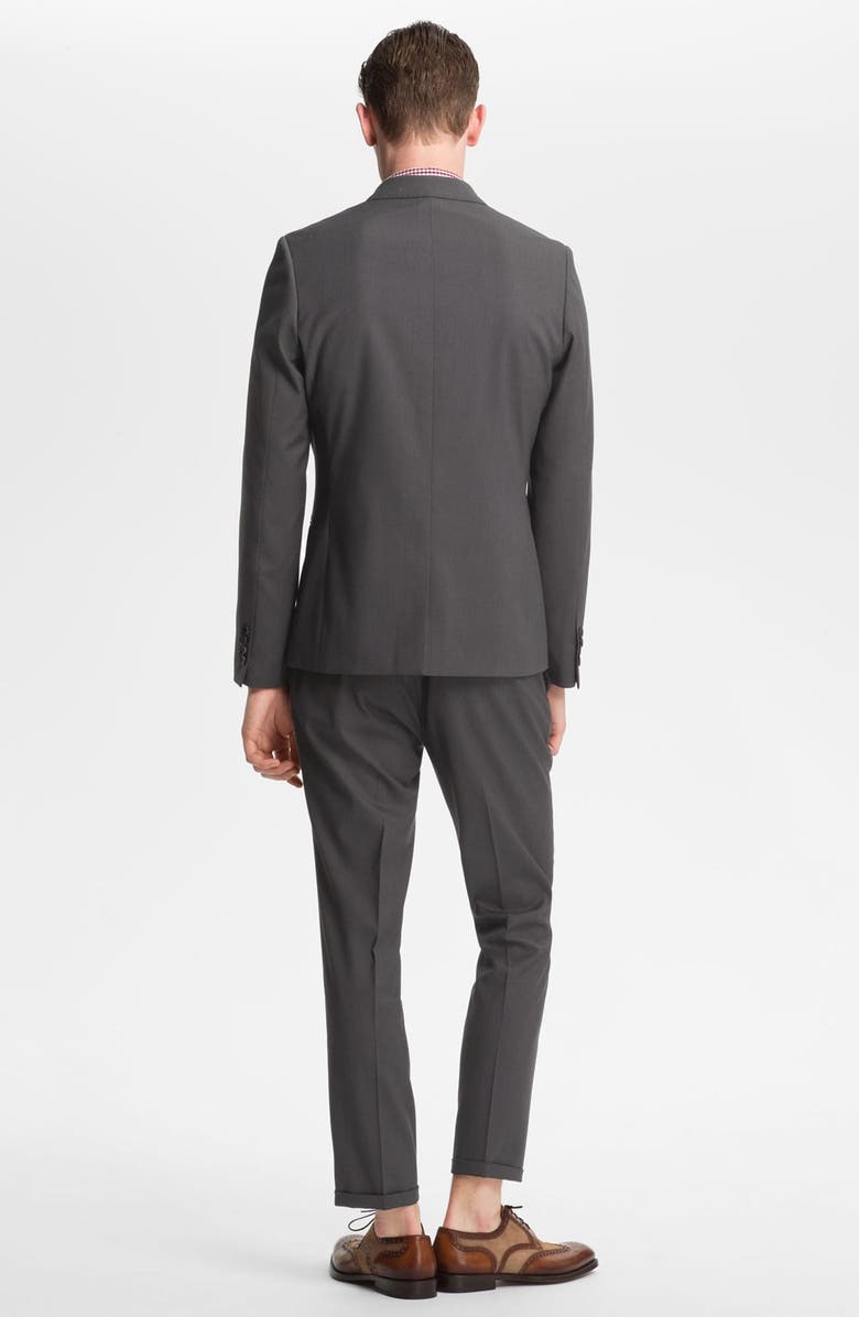 Topman Skinny One Button Blazer, Alternate, color, 