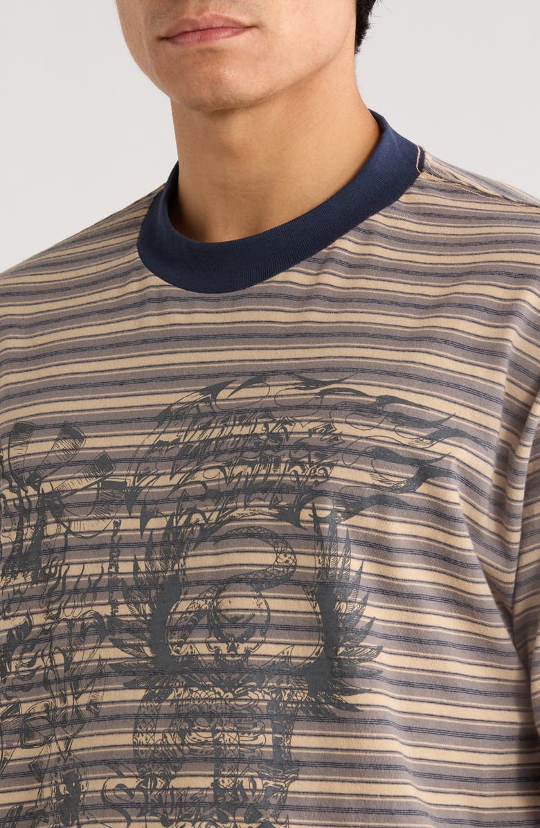 JUNGLES Loud Noises Stripe T-Shirt, Alternate, color, Stripe