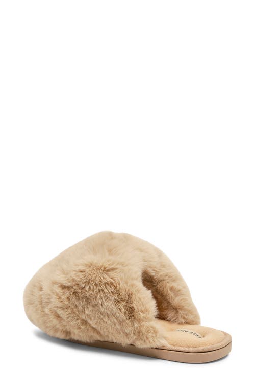 Free People Snowball Faux Fur Slipper In Brown