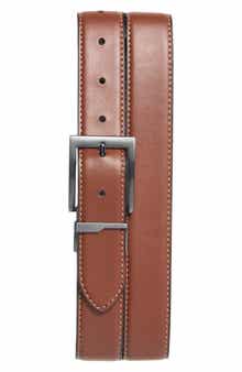 Steve Madden Square Buckle Leather Belt