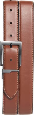 Steve Madden Square Buckle Leather Belt