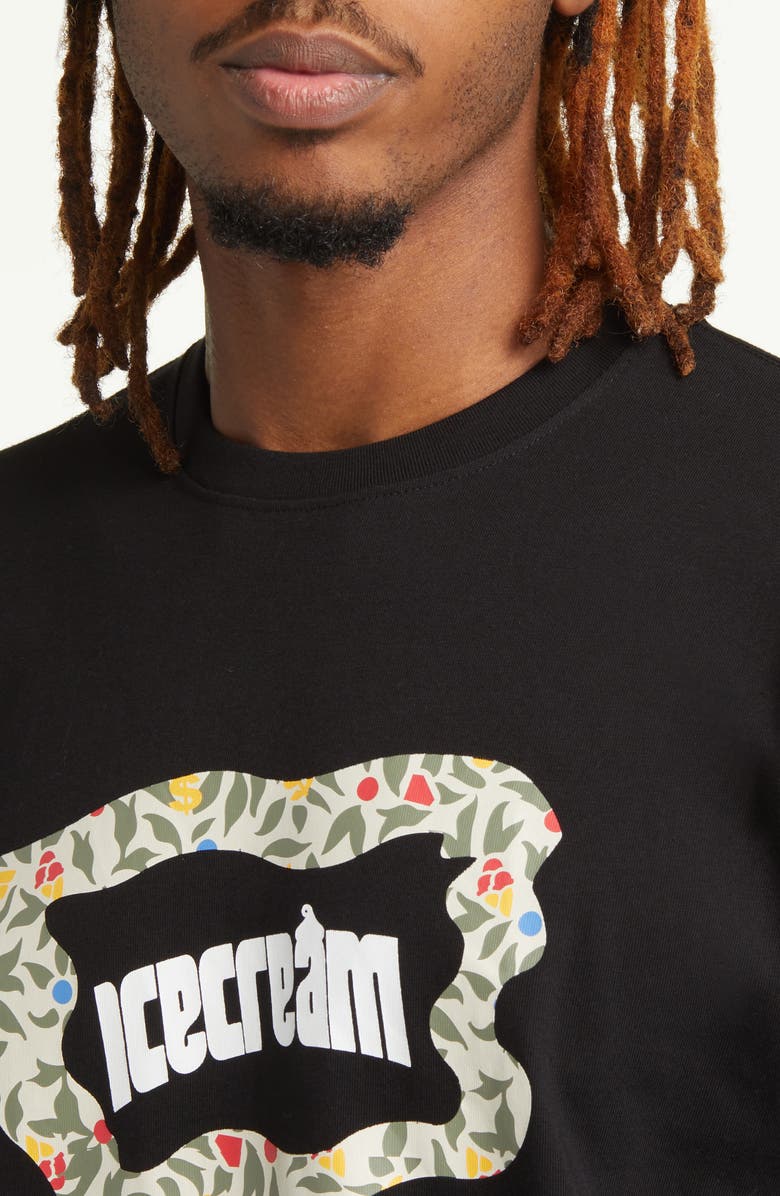 ICECREAM Flag Logo Cotton Graphic T-Shirt, Alternate, color,