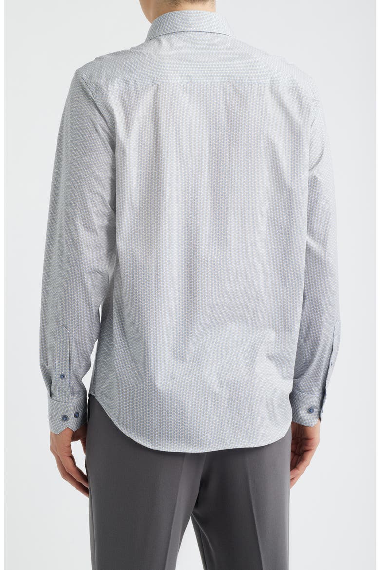 James OoohCotton® Geo Print Button-Up Shirt, Alternate, color, SAND/ BLUE