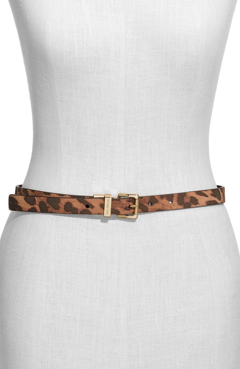 MICHAEL Michael Kors Reversible Leather Belt, Main, color, 