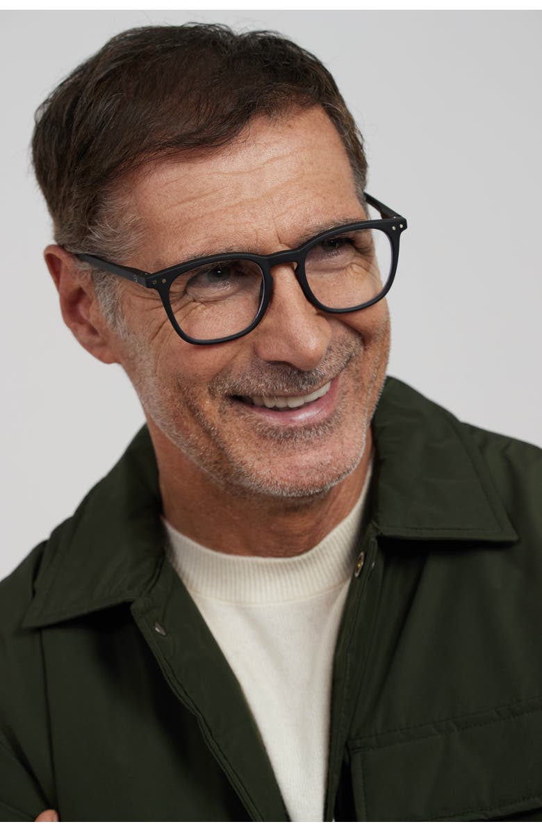 IZIPIZI #E 49mm Trapeze Reading Glasses, Alternate, color, Black