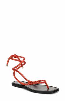 Veronica Beard Carmina Ankle Wrap Sandal