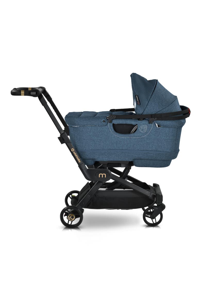 M+ Stroll & Lounge Bassinet & Stroller Travel System, Alternate, color, SURF/ BLACK L/ NAVY