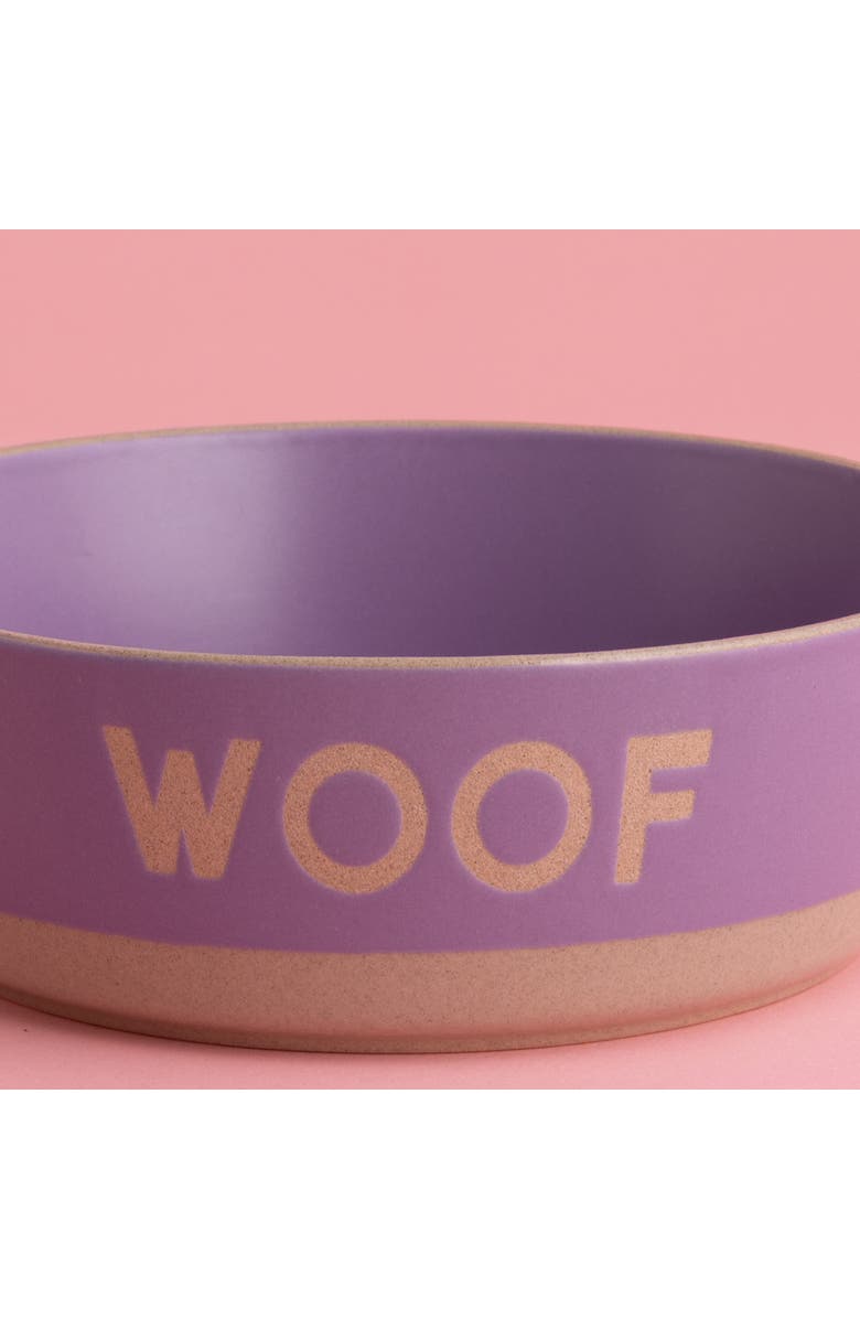 MASON CASH Woof Dog Bowl, 7.9 Inch, 44oz, Alternate, color, Purple