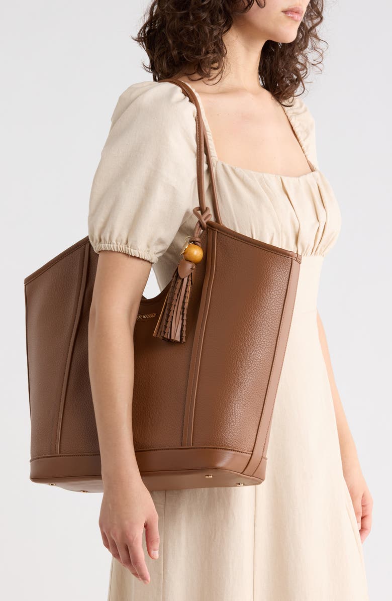 Steve Madden Belliot Tote, Alternate, color, Nutshell Pebble