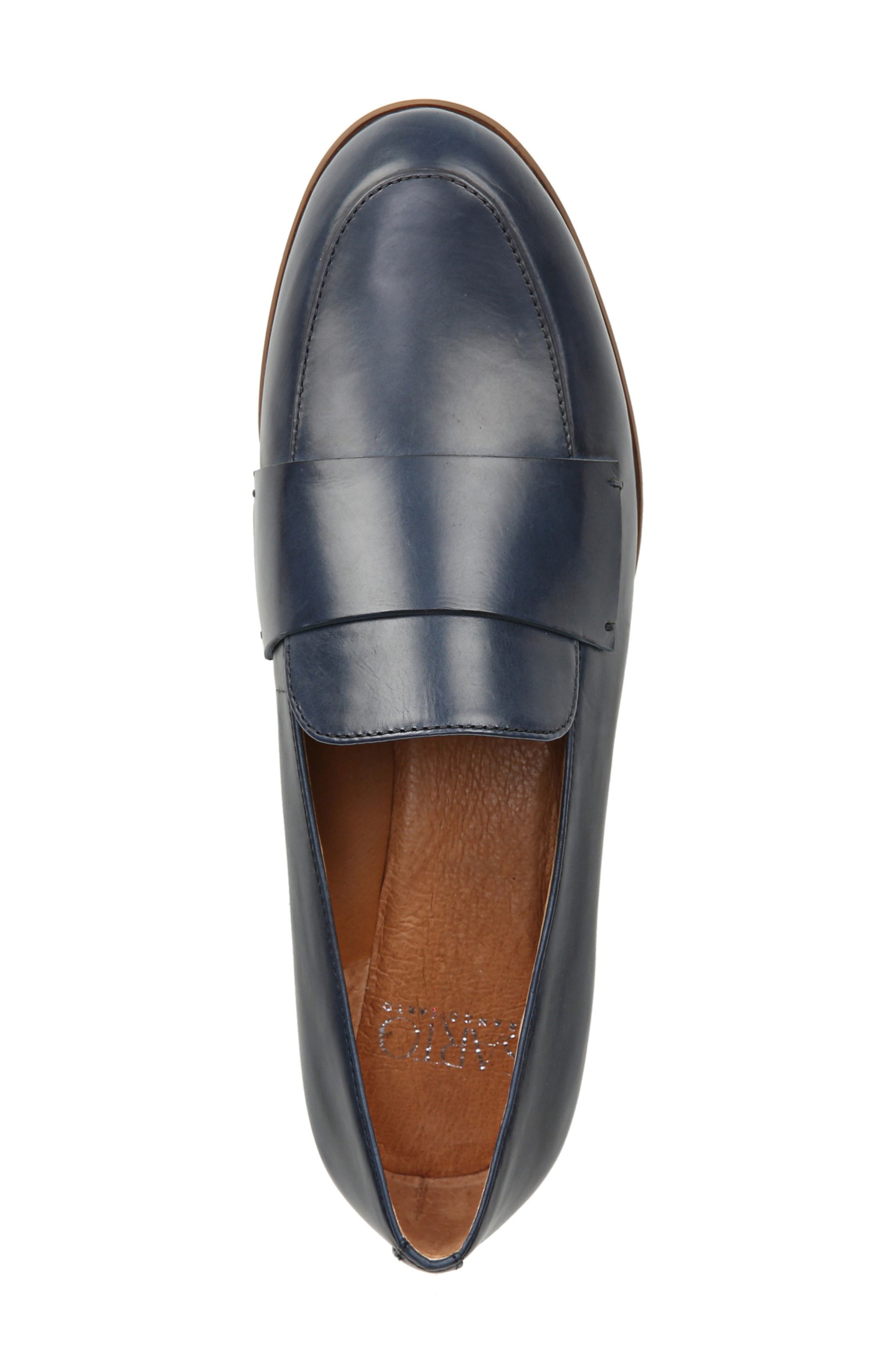 Kip Loafer, Alternate, color, BLUE LEATHER
