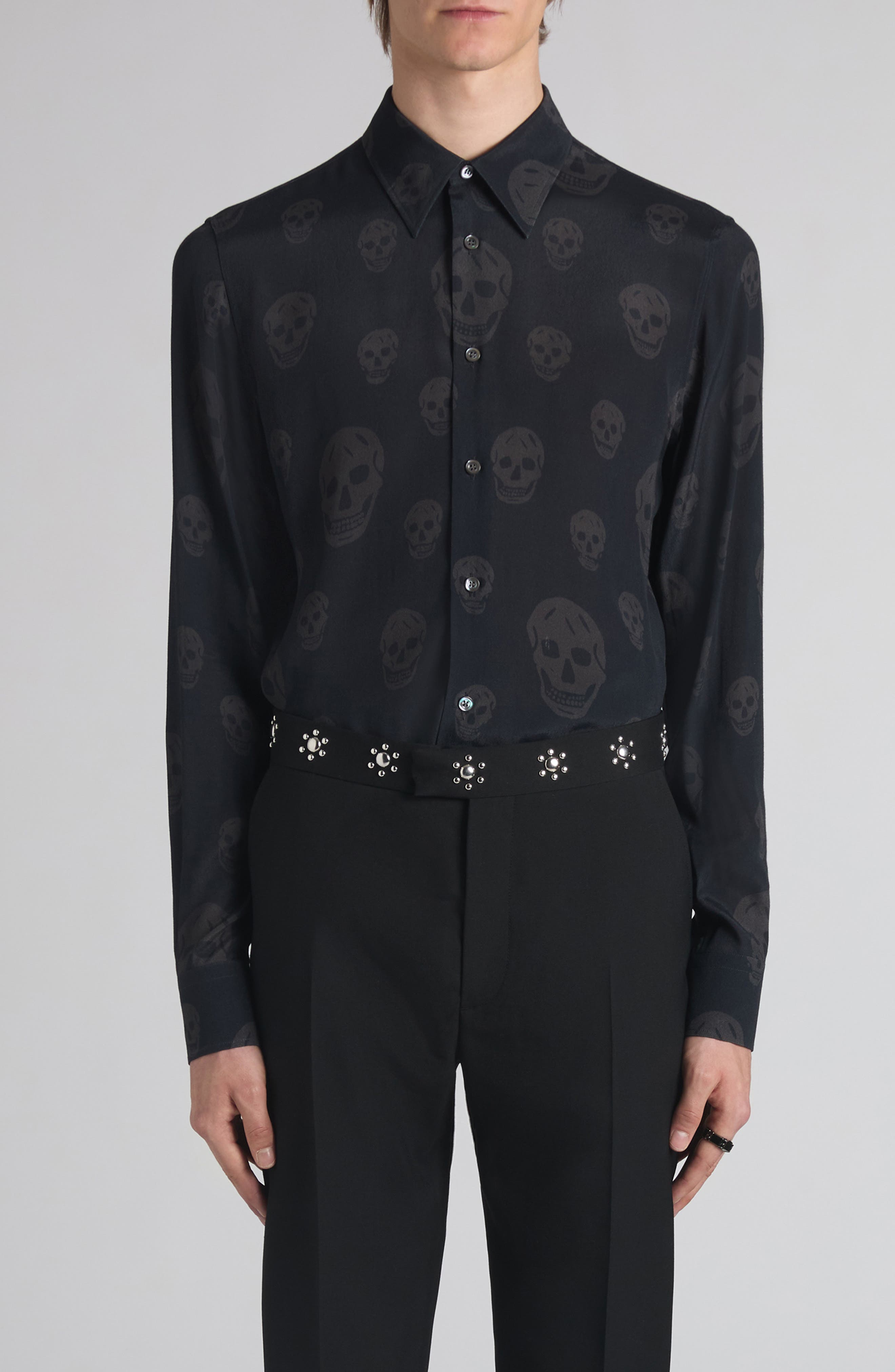 mens skull dress shirt Geometric Dolomite Planter (Set of 2)