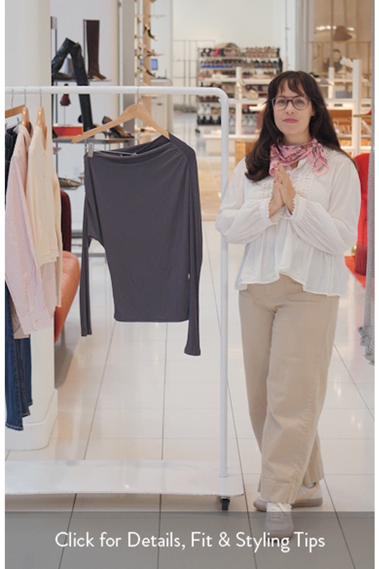 Party Hour Ruched One-Shoulder Long Sleeve Top video