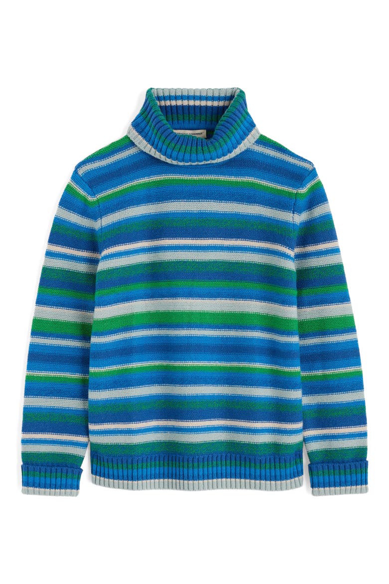 Braque Stripe Turtleneck Wool Blend Sweater, Alternate, color, CONCERTINA SHORE MULTI