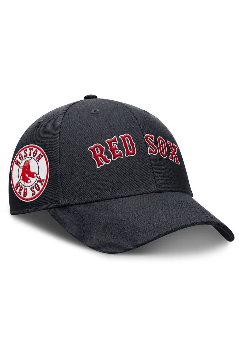 Men's Nike Navy Boston Red Sox Rise Gaberdine Adjustable Hat, Main, color, Navy