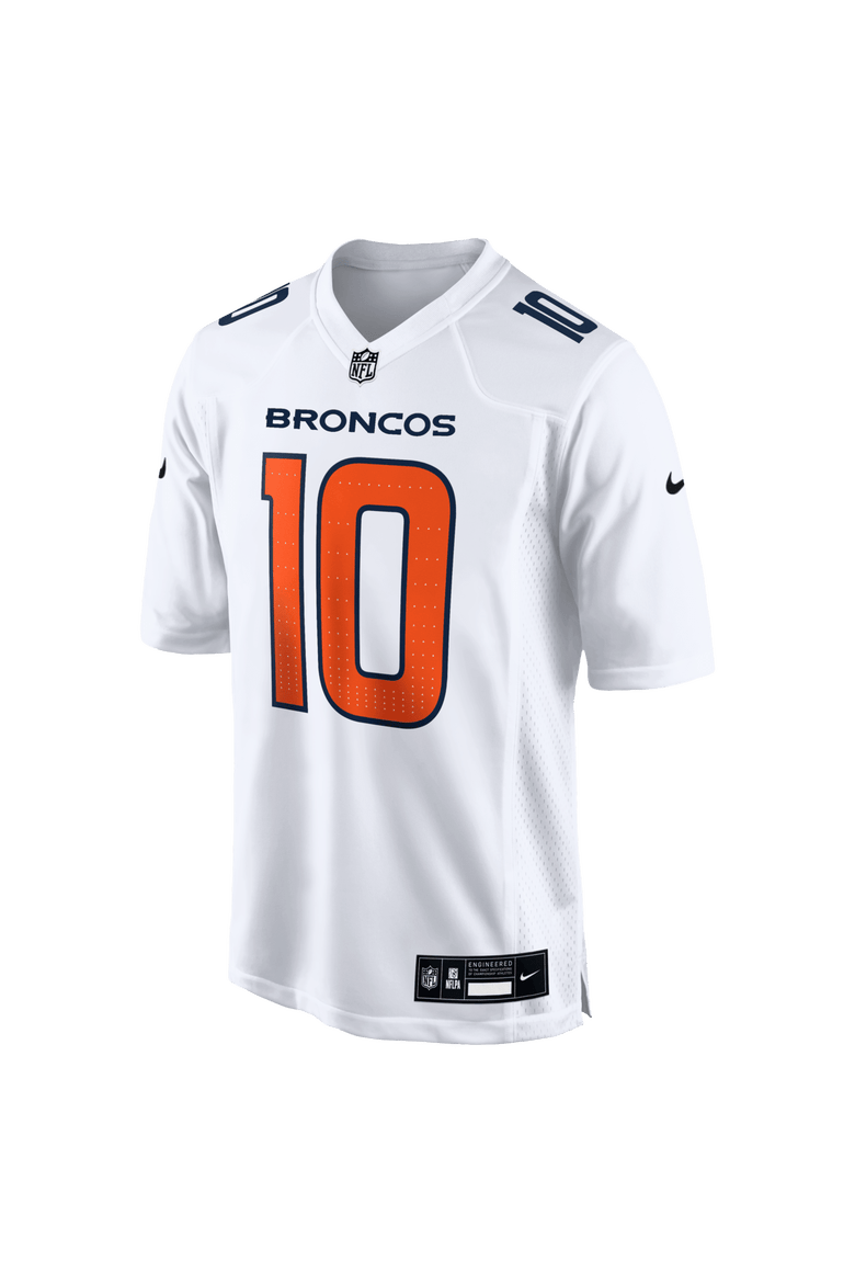 Men's Nike Bo Nix White Denver Broncos Tundra Fashion Game Jersey, Alternate, color, White