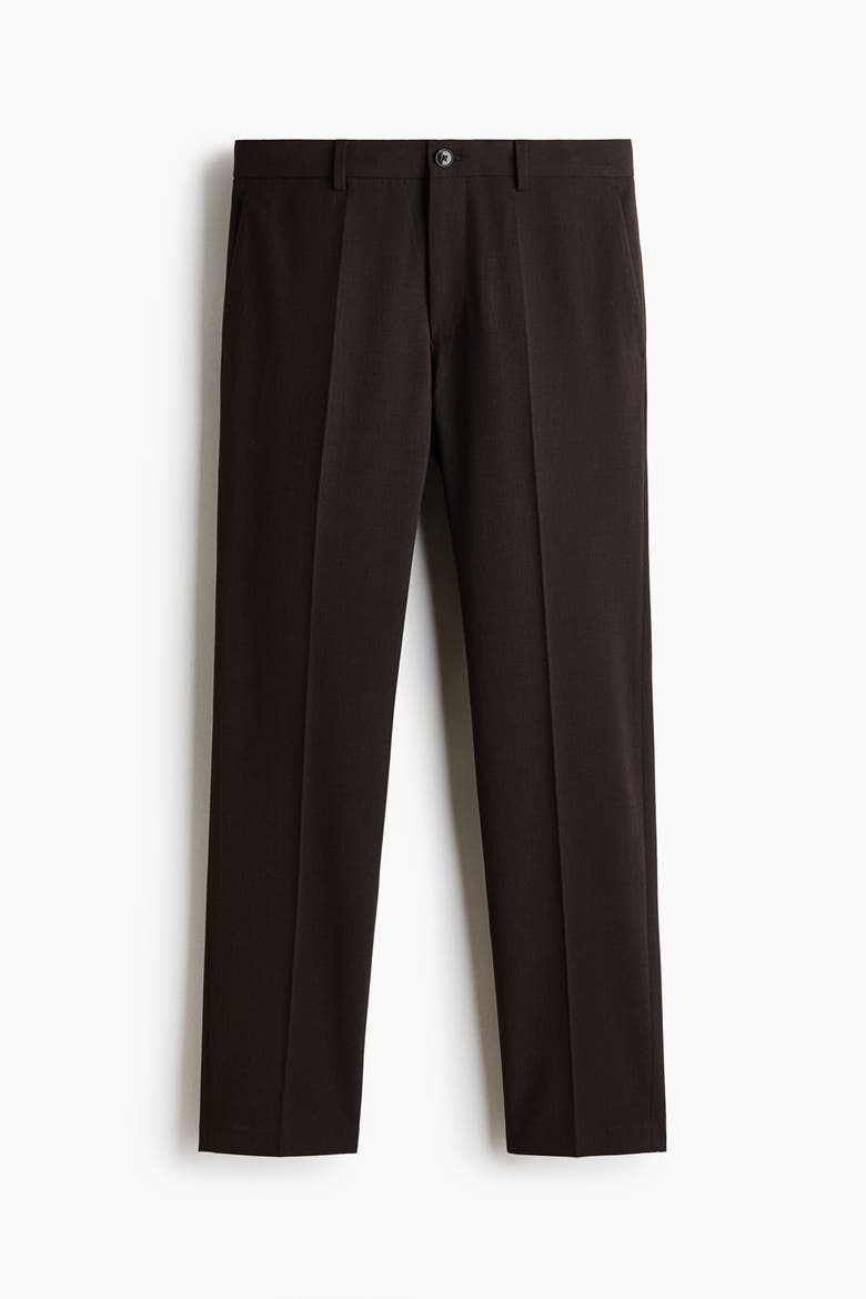 Slim-Fit Tailored Pants, Alternate, color, Dark brown