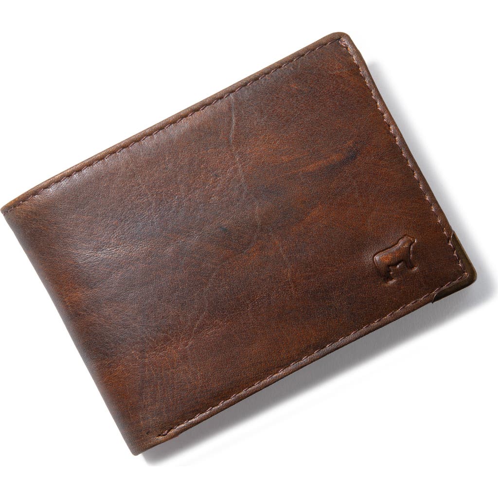 Will Leather Goods William Two Tone Bifold Wallet In Brown