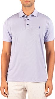 TailorByrd Mini Striped Performance Polo