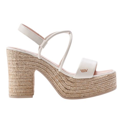 Elia Leather Espadrille Sandal Heels