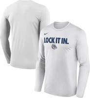 Nike Men's Nike White Gonzaga Bulldogs 2026 On-Court Bench Long Sleeve T-Shirt