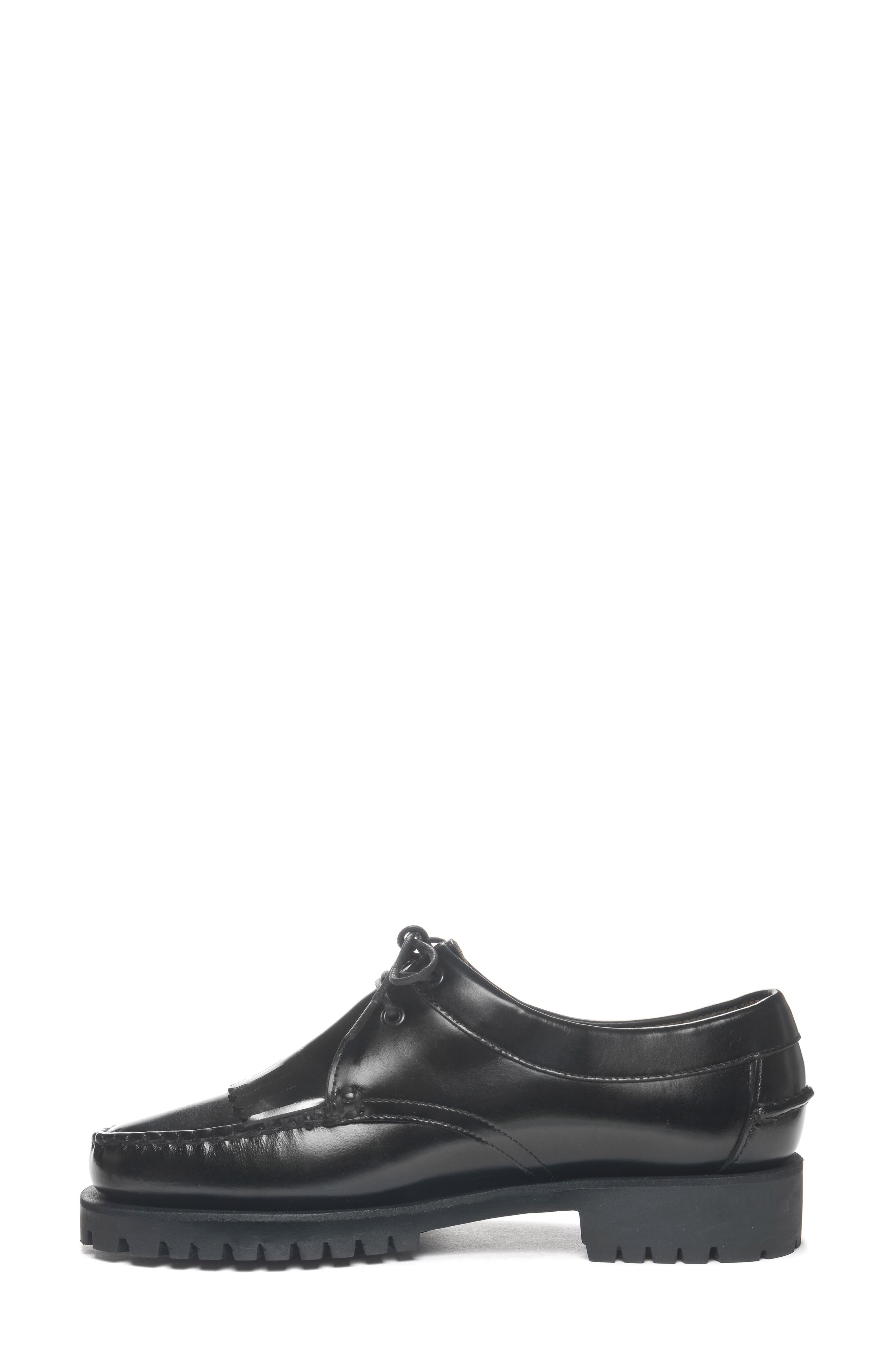 James Fringe Lug Oxford, Alternate, color, BLACK
