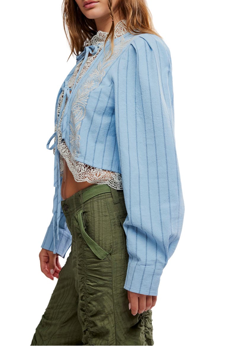 Bali Jude Embroidered Lace Top, Alternate, color, CHAMBRAY
