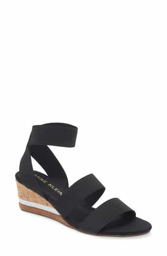 Anne Klein Barnett Wedge Ankle Strap Sandal