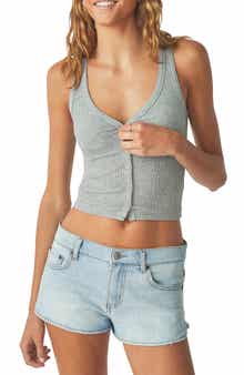 Florence by Mills Rib Button-Up Tank Top