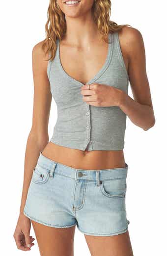 Florence by Mills Rib Button-Up Tank Top