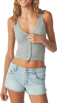 Florence by Mills Rib Button-Up Tank Top