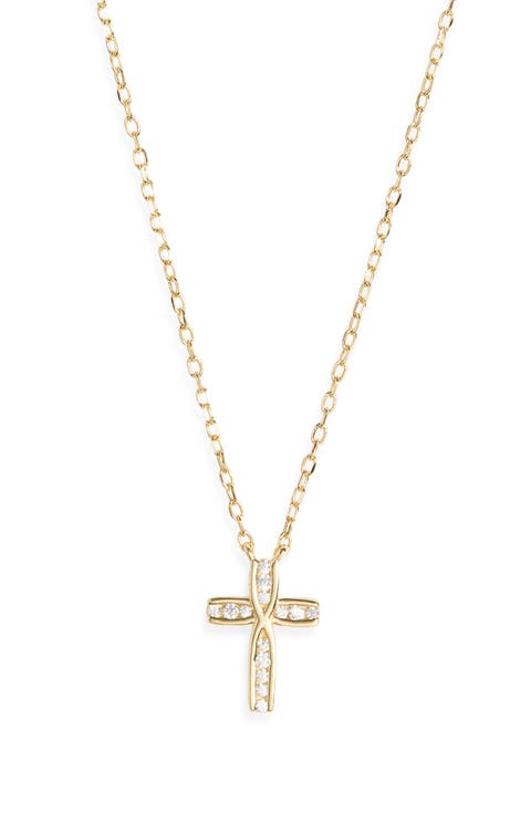 Cubic Zirconia Cross Pendant Necklace