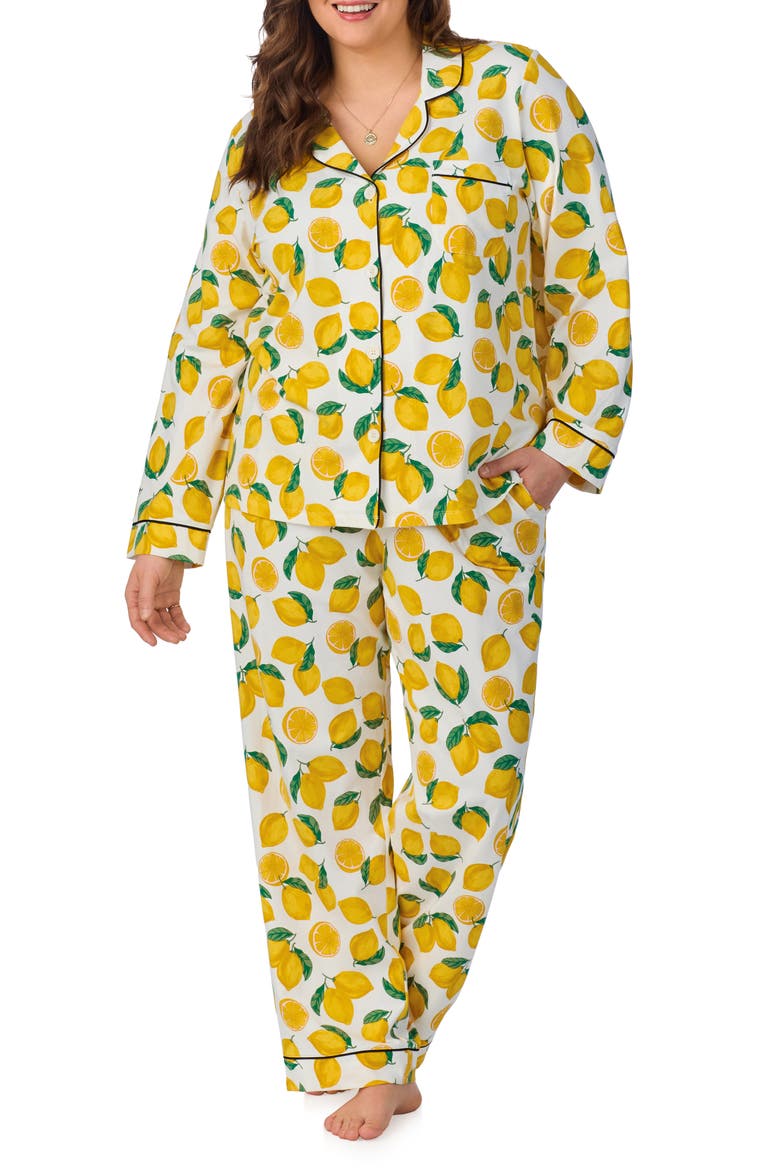 Print Stretch Jersey Pajamas, Alternate, color, MAIN SQUEEZE