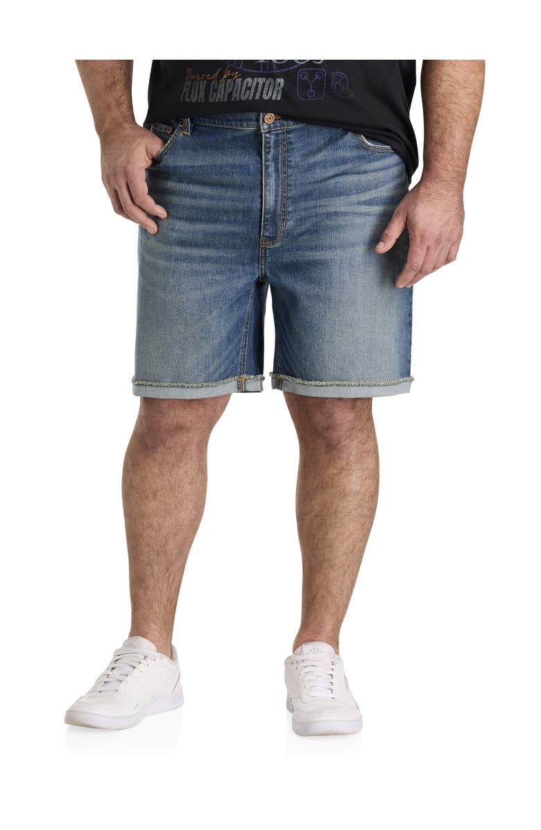 True Nation by DXL Big
Tall Athletic Fit Denim Shorts, Main, color, Stay Wild