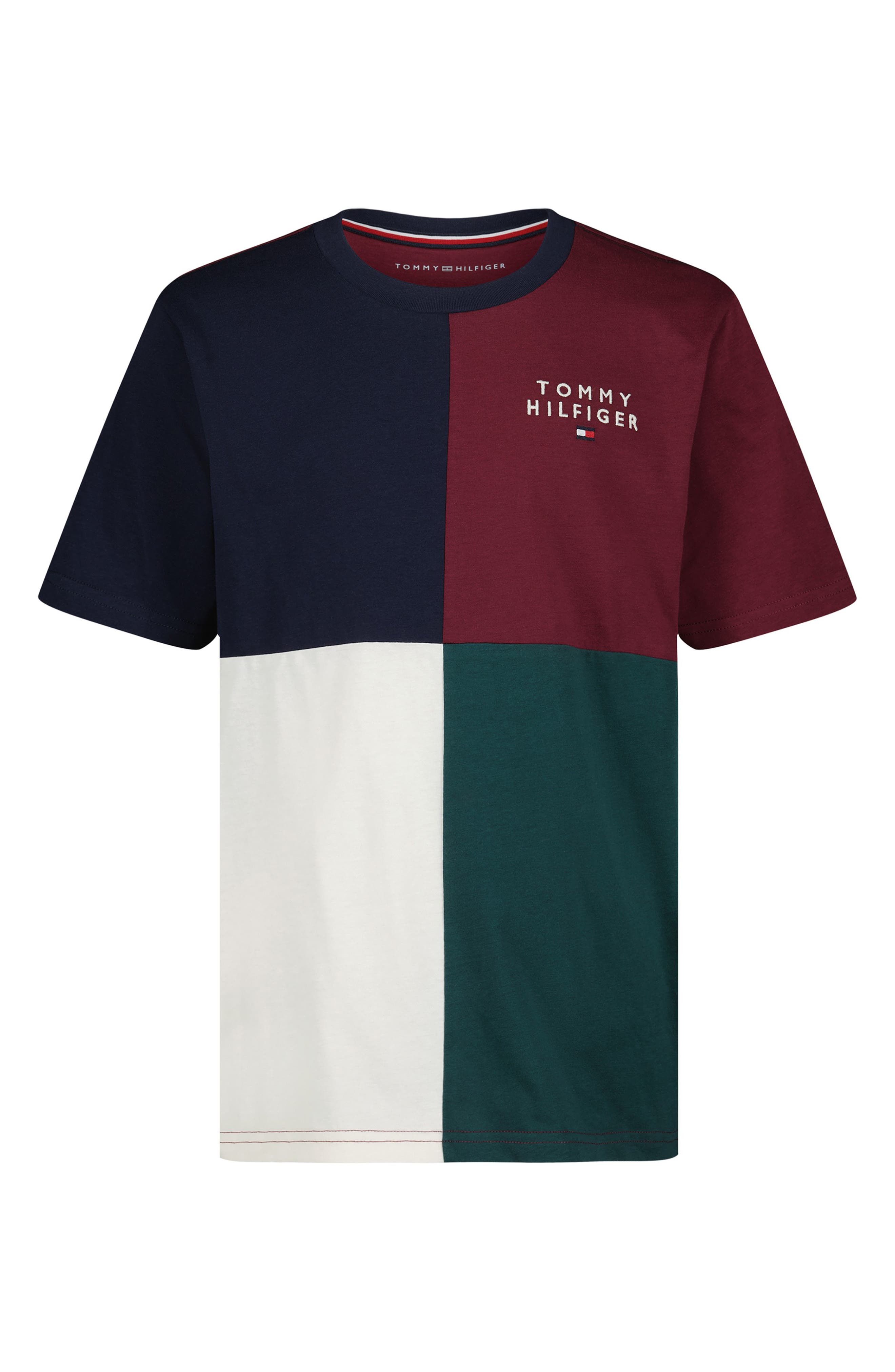Kids' Stacked Logo Quad Cotton T-Shirt