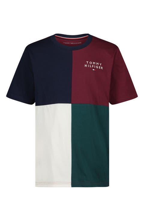 Kids' Stacked Logo Quad Cotton T-Shirt
