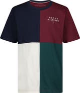 Tommy Hilfiger Kids' Stacked Logo Quad Cotton T-Shirt