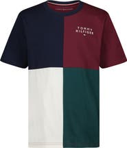 Tommy Hilfiger Kids' Stacked Logo Quad Cotton T-Shirt