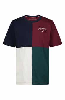 Kids' Stacked Logo Quad Cotton T-Shirt
