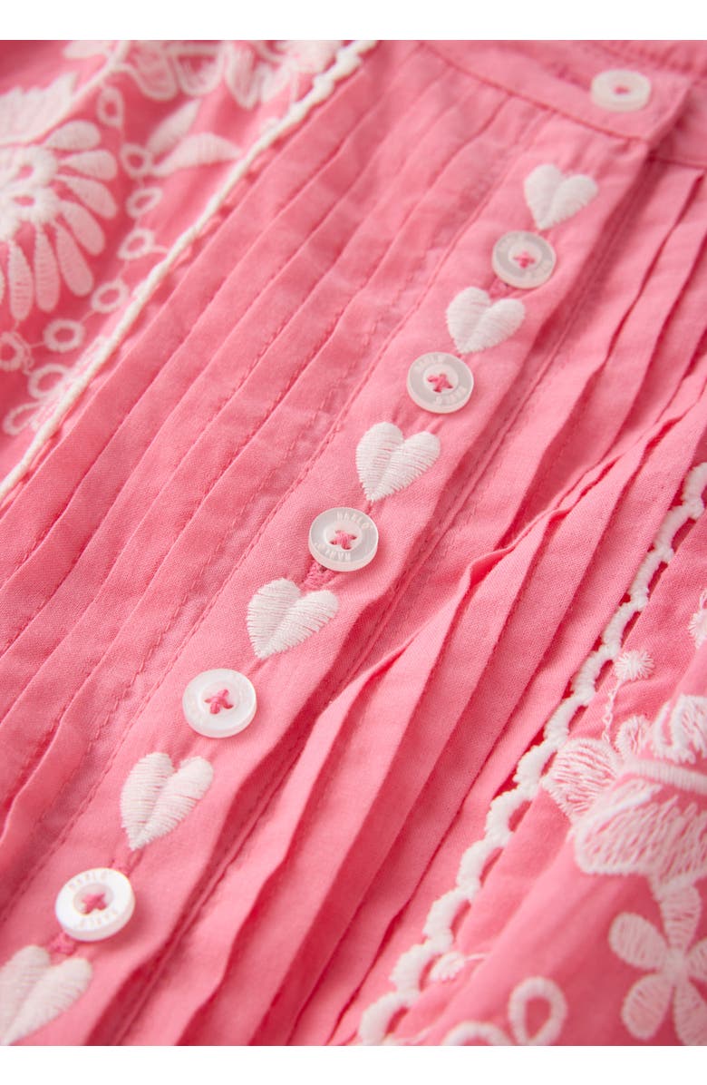 Marlo Kids Selena Cotton Embroidered Romper, Alternate, color, Candy