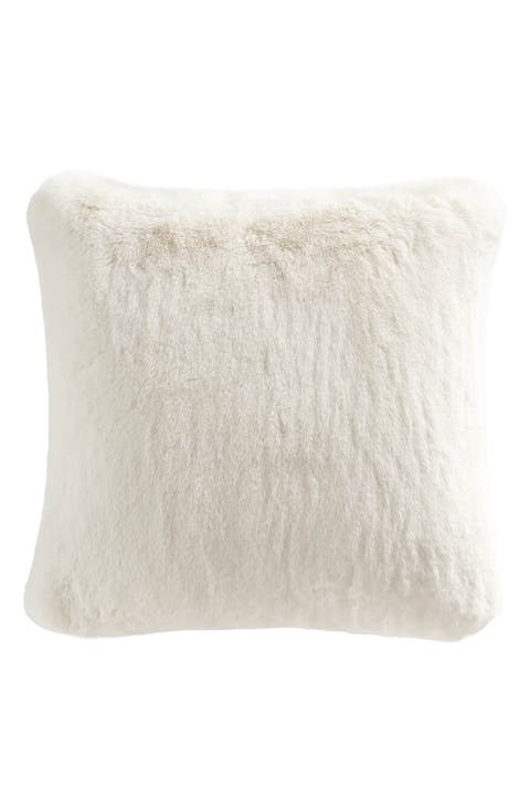 Faux Fur Accent Pillow