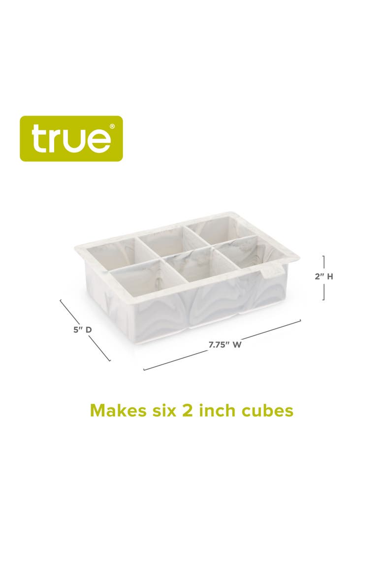 Marbled Ice Cube Tray, Alternate, color, White