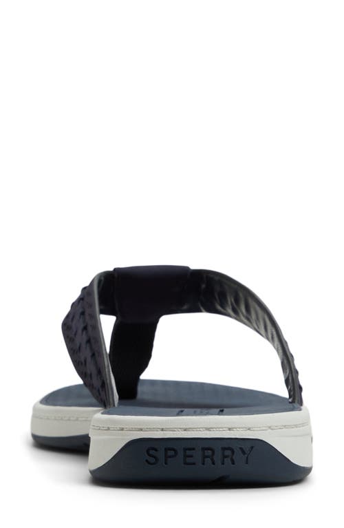 SPERRY SPERRY SEAFISH 3 PERFORATED FLIP FLOP 