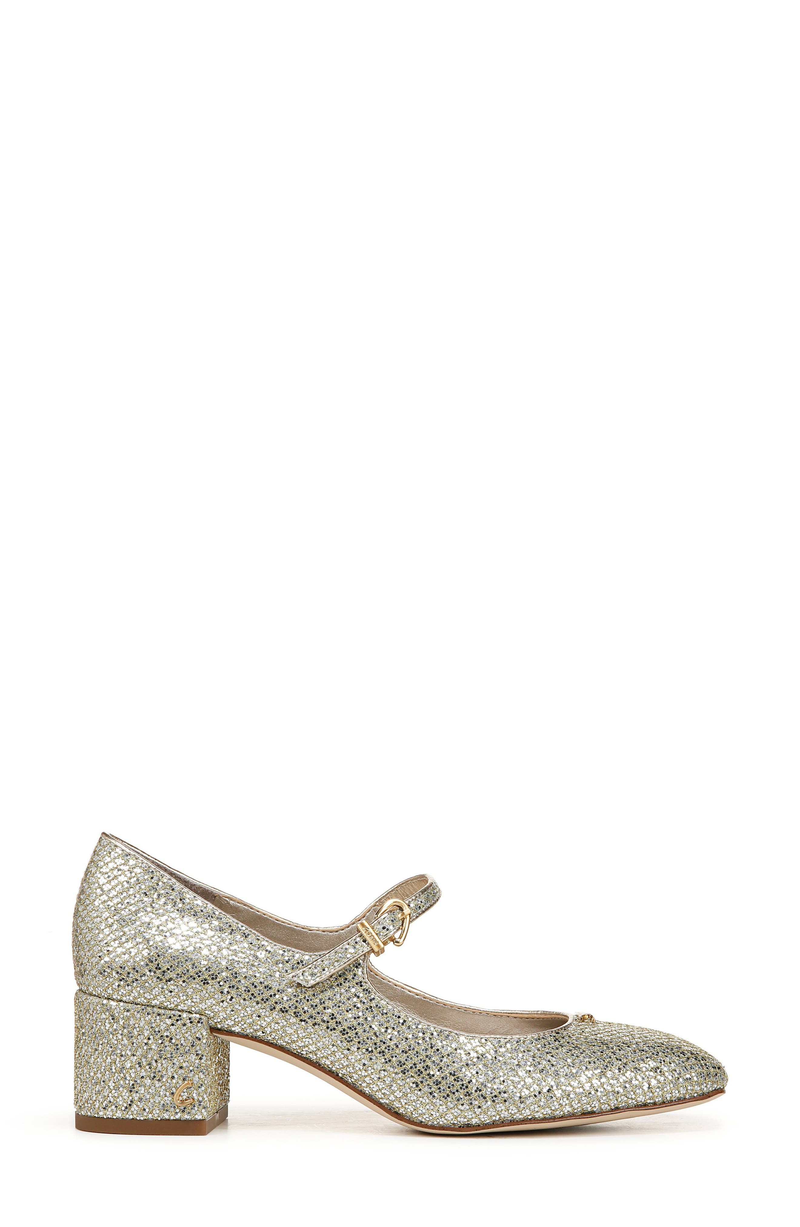 Eloisa Mary Jane Pump, Alternate, color, SILVER/ GOLD