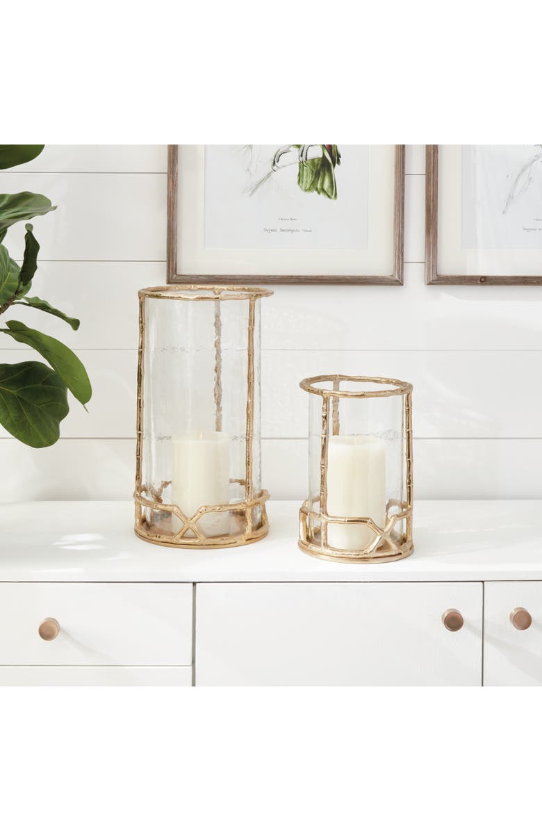 Napa Home & Garden Baldwin Hurricane 16", Alternate, color, Gold