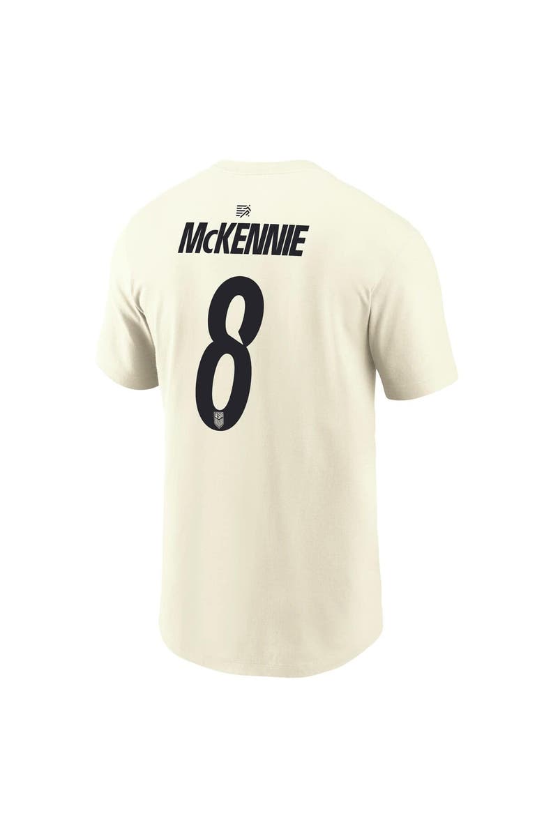 Nike Men's Nike Weston McKennie Cream USMNT Home Name & Number T-Shirt, Alternate, color, Cream