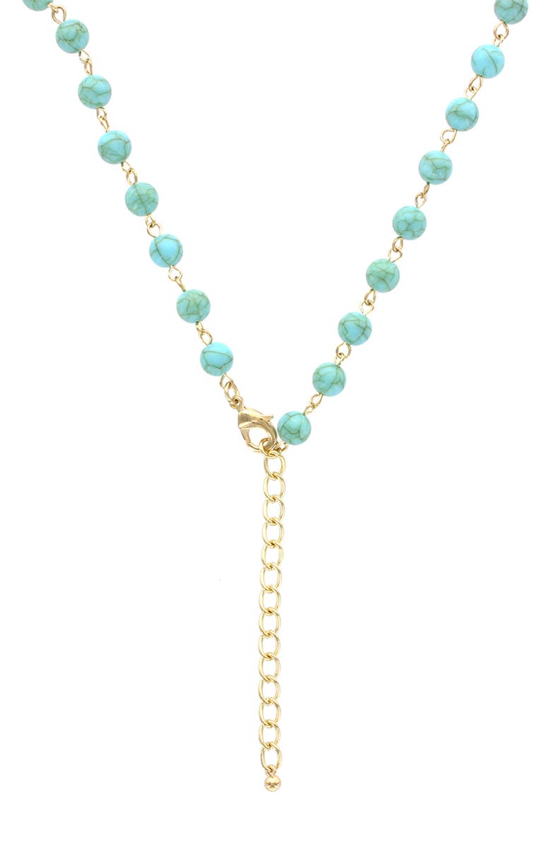 OLIVIA WELLES Elonna Tassel Drop Necklace, Alternate, color, Multi Blue/ Green Red