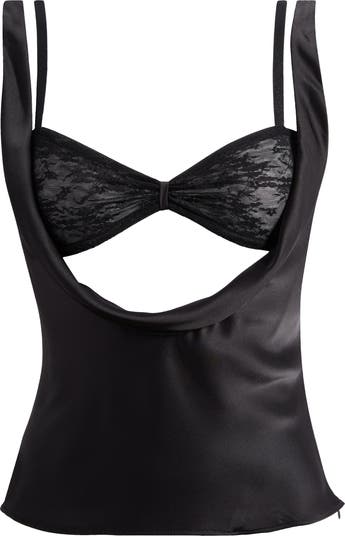 Delilah Lace & Satin Top